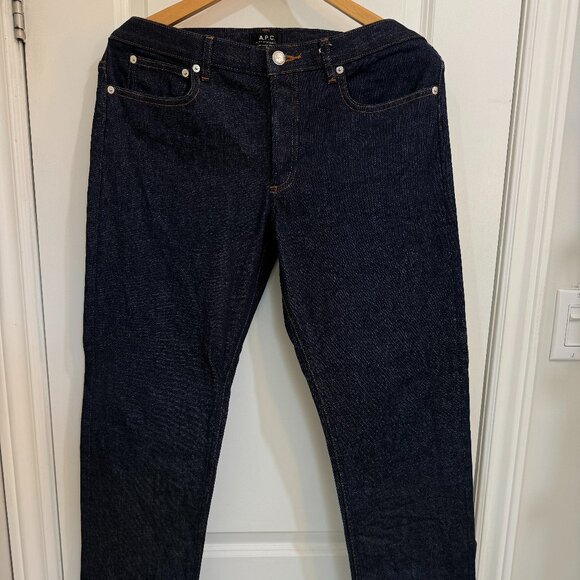 A.P.C. PETIT STANDARD JEANS IN INDIGO SIZE 34 - Picture 1 of 2